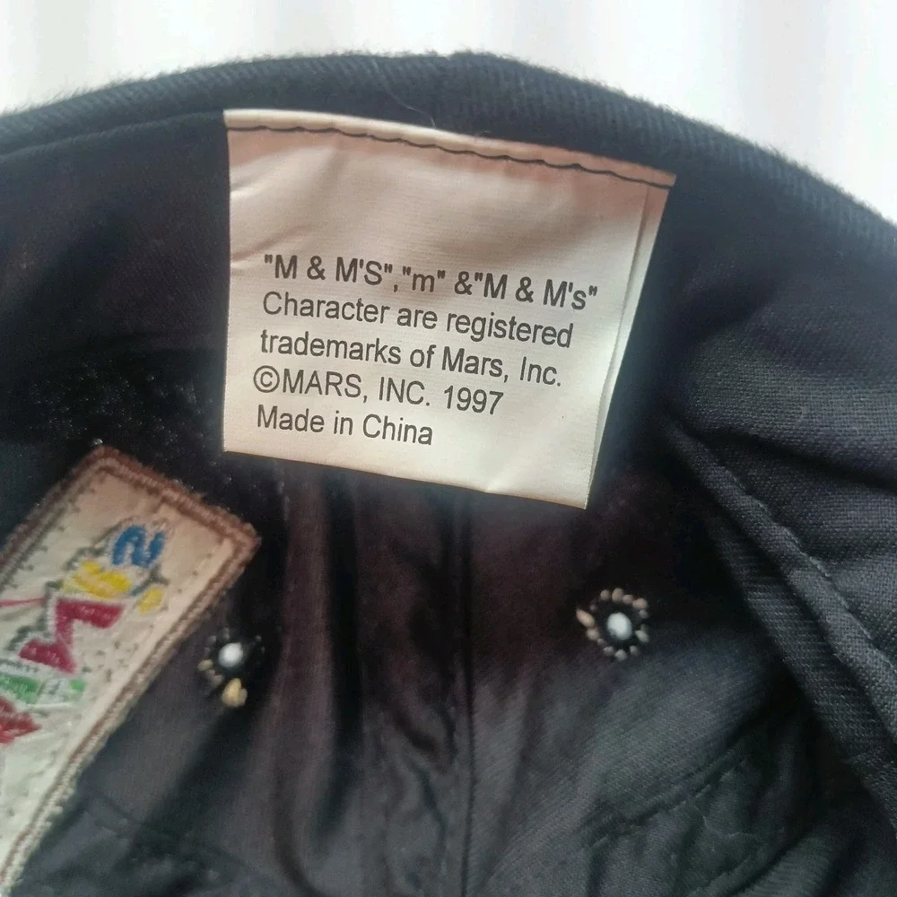 VINTAGE 1997 M&Ms‎ Minis Promo Hat Cap Snap Back Candy Milk Chocolate Green M&M